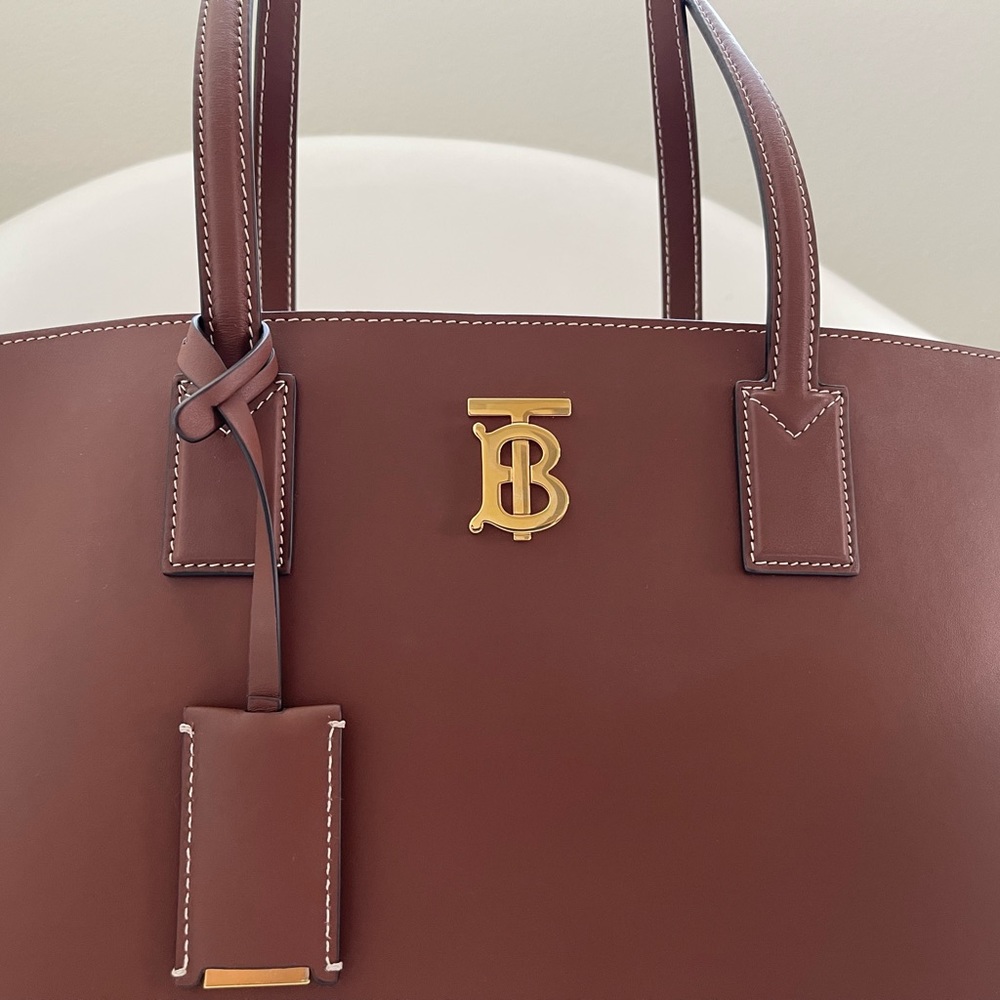 Burberry Medium Leather TB Monogram Tote Bag - Picture 2 of 11